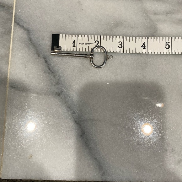 Tiffany & Co. Sterling Silver 925 Oval Key Pendant 2.5” With 30” Ball Chain - Picture 6 of 12